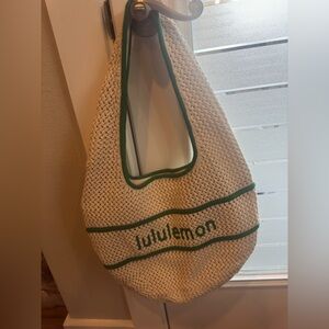 NWT Lululemon Cotton Crochet Shoulder Bag 7L